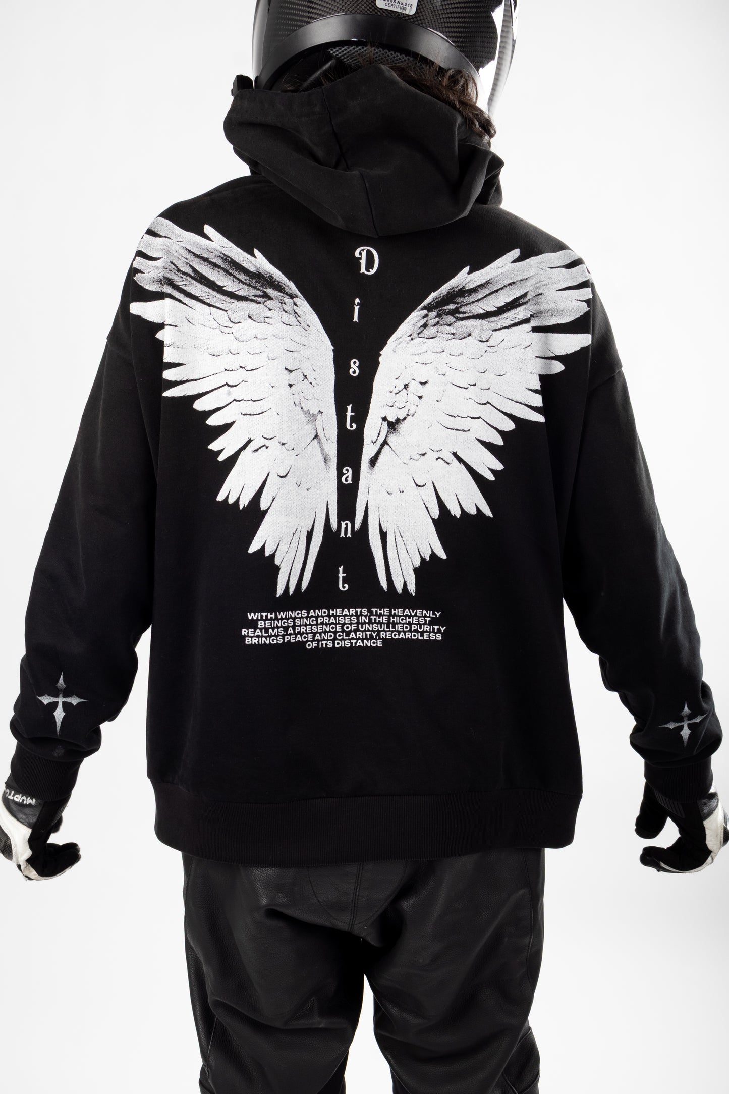 Heavenly Distance Hoodie- BLACK