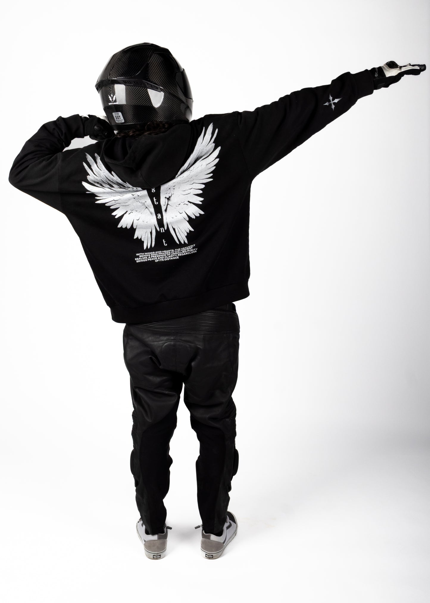 Heavenly Distance Hoodie- BLACK