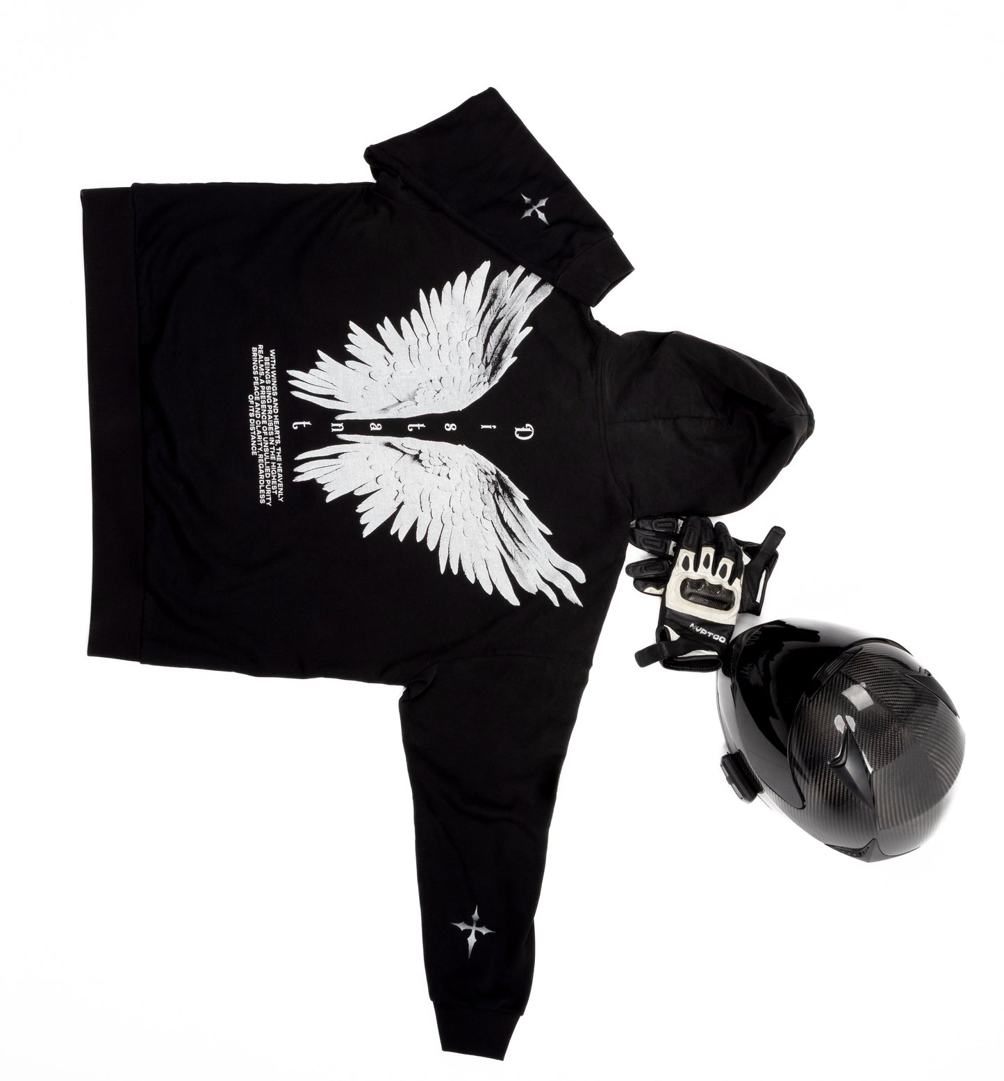 Heavenly Distance Hoodie- BLACK