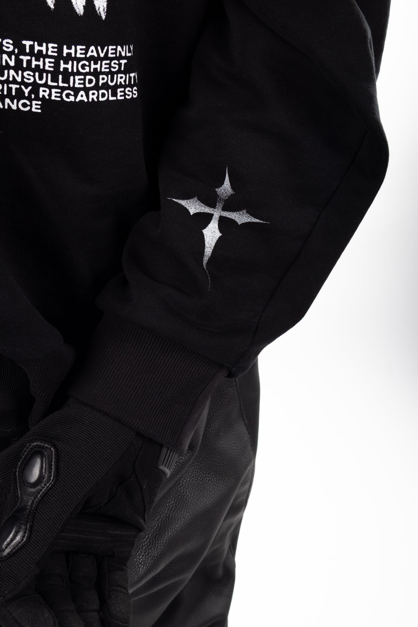Heavenly Distance Hoodie- BLACK