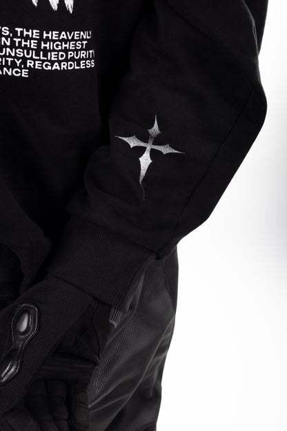 Heavenly Distance Hoodie- BLACK