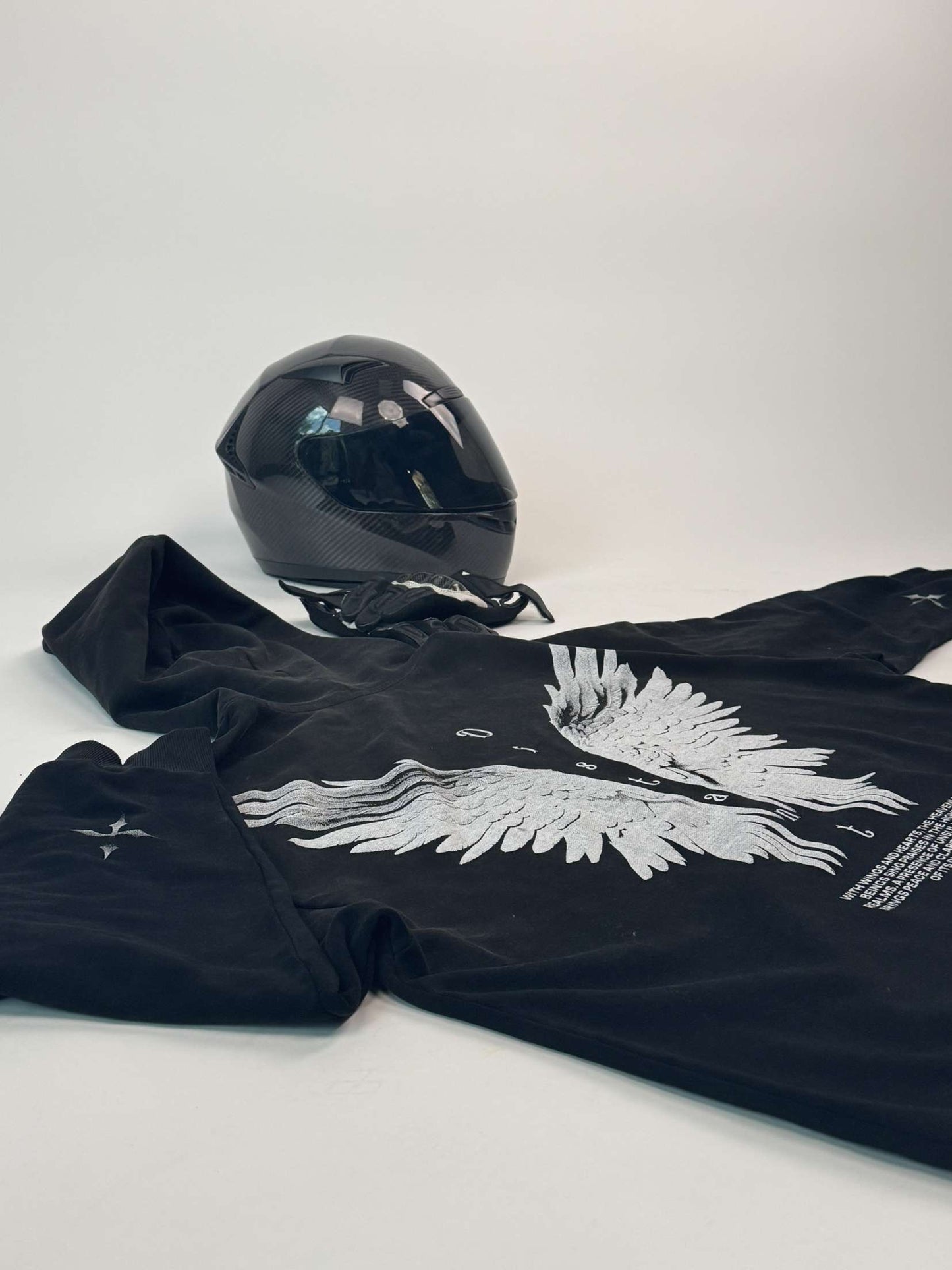 Heavenly Distance Hoodie- BLACK